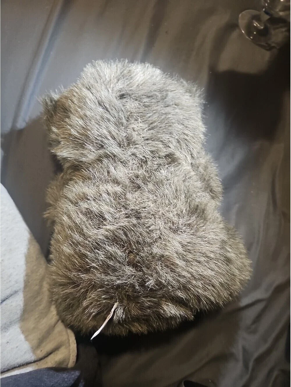 Vintage Cuddle Wit Teddy Bear Grey Hairy Plush / Stuffed Animal 10 inches
